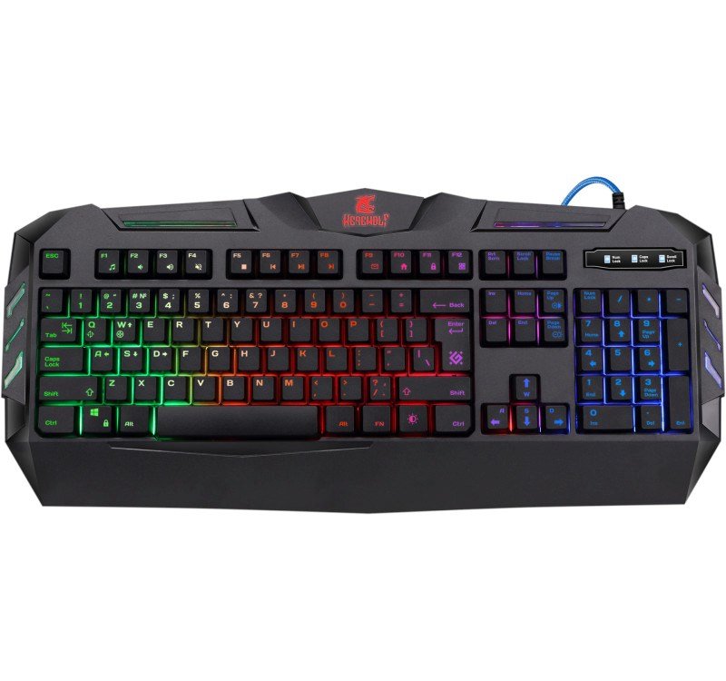 Tastatur til gaming med kablet membran DEFENDER WEREWOLF GK-120DL #1