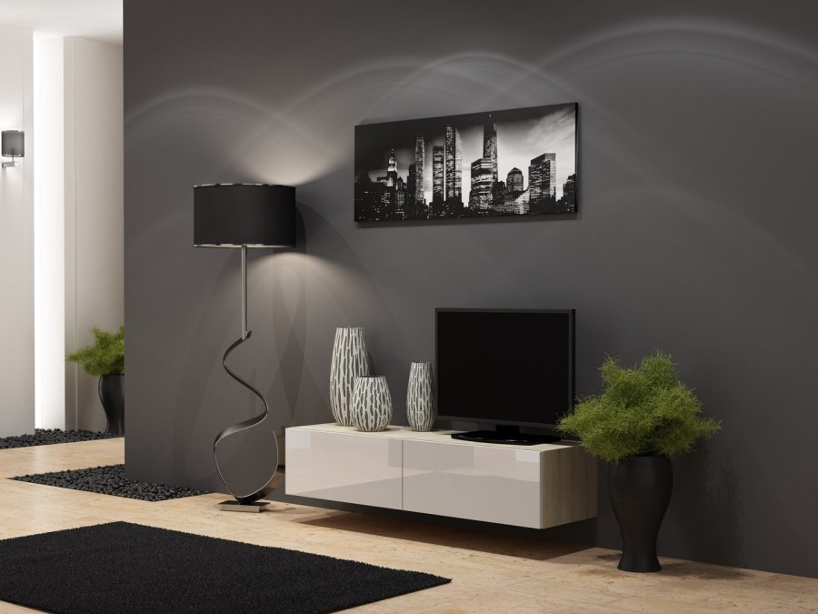 Cama RTV VIGO140 so/b TV stativ & underholdningscenter #1