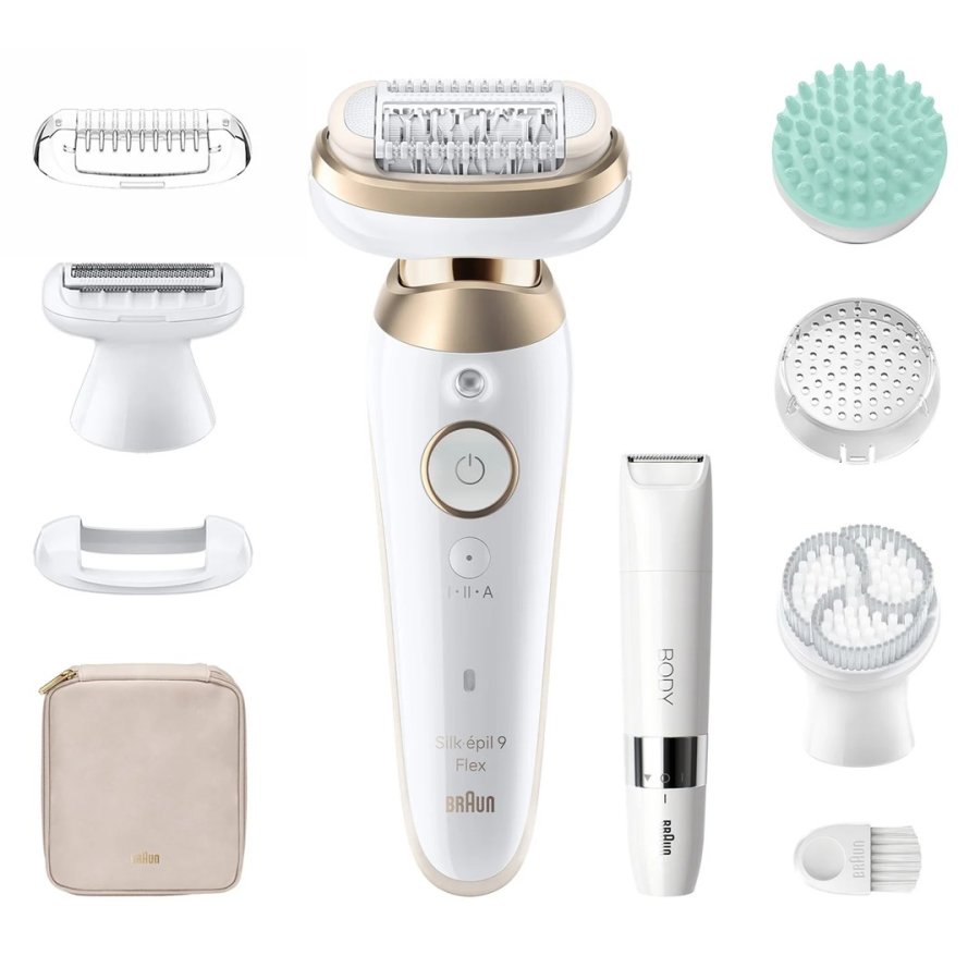 Braun Silk-pil 9 Flex SkinSpa 9-481 3D Guld, Hvid #1
