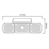LED-solcellelampe med bevgelsessensor Maclean IP65, 4W, 320lm, 4000K, Li-ion 1200 mAh, 3 driftstilstande MCE615 #8