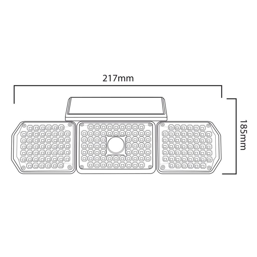 LED-solcellelampe med bevgelsessensor Maclean IP65, 4W, 320lm, 4000K, Li-ion 1200 mAh, 3 driftstilstande MCE615 #8