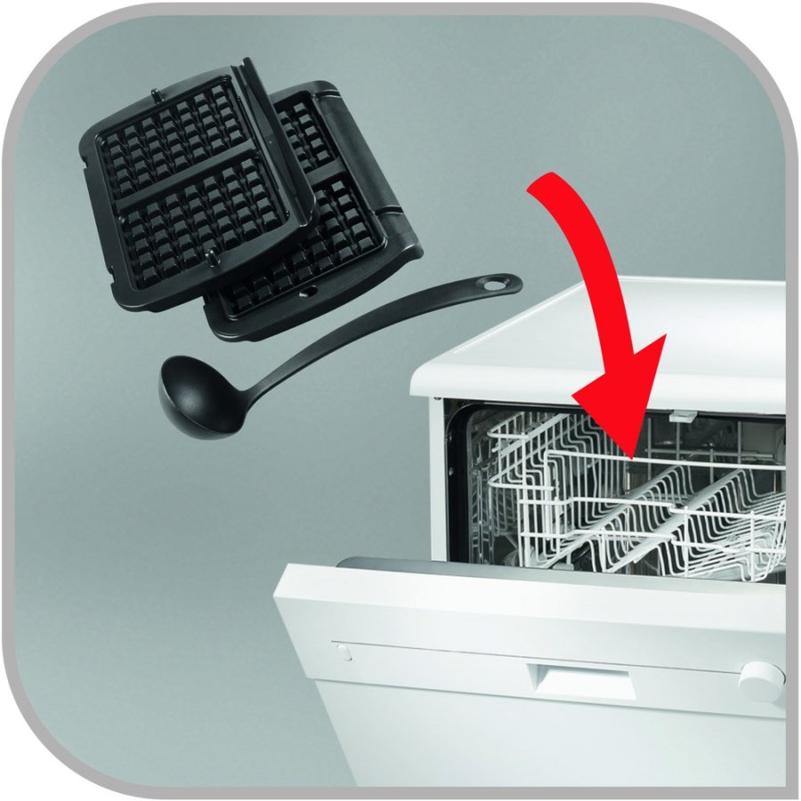 Tefal XA7248 Aluminium Vaffel tallerken #7