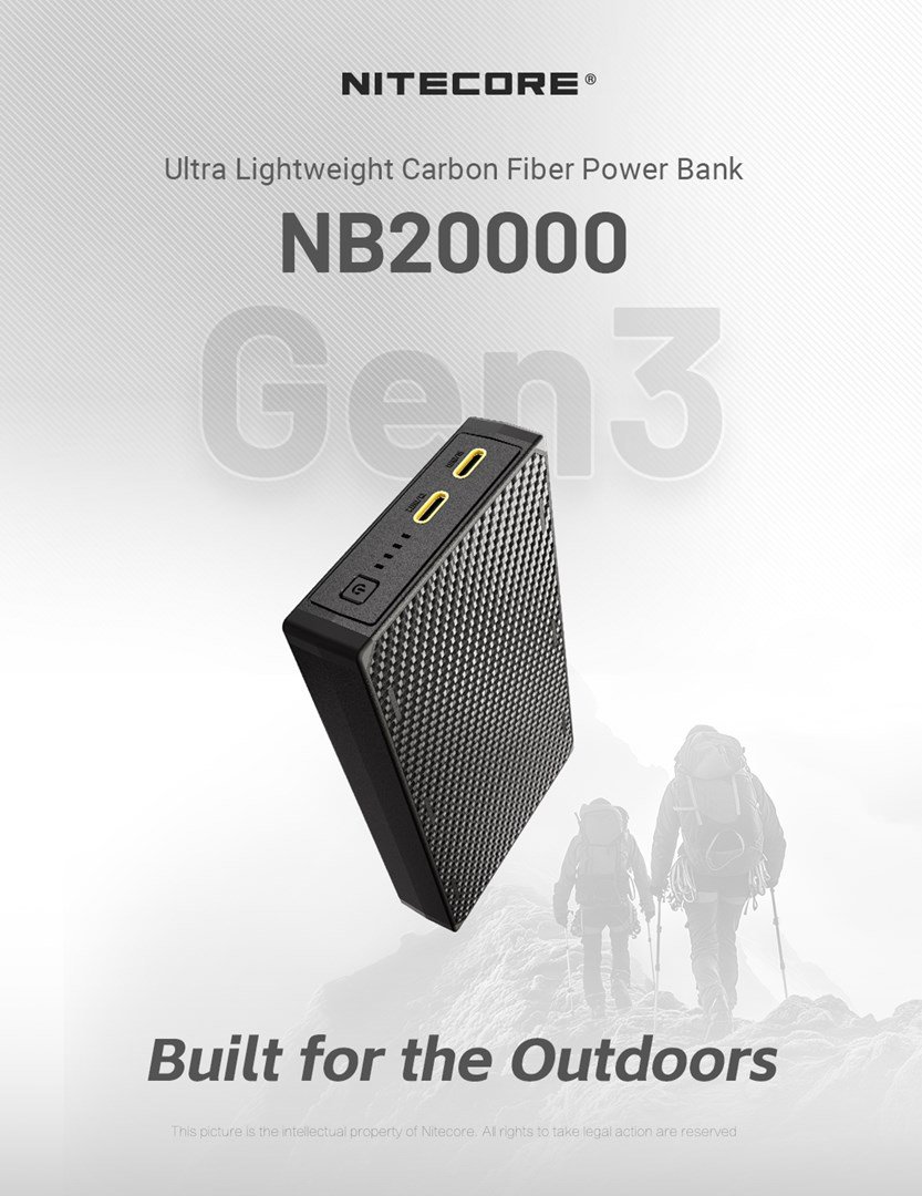 Nitecore NB20000GEN3 powerbank Lithium-Ion (Li-Ion) 20000 mAh Sort #16