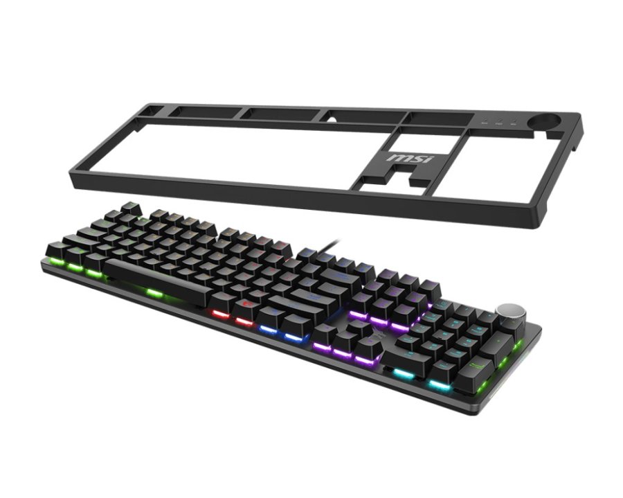 MSI FORGE GK320 RED tastatur Spil USB QWERTY US International Sort #5