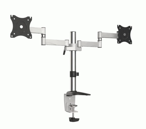 Skrivebordsholder til to LCD-skrme Maclean MC-714 13-27