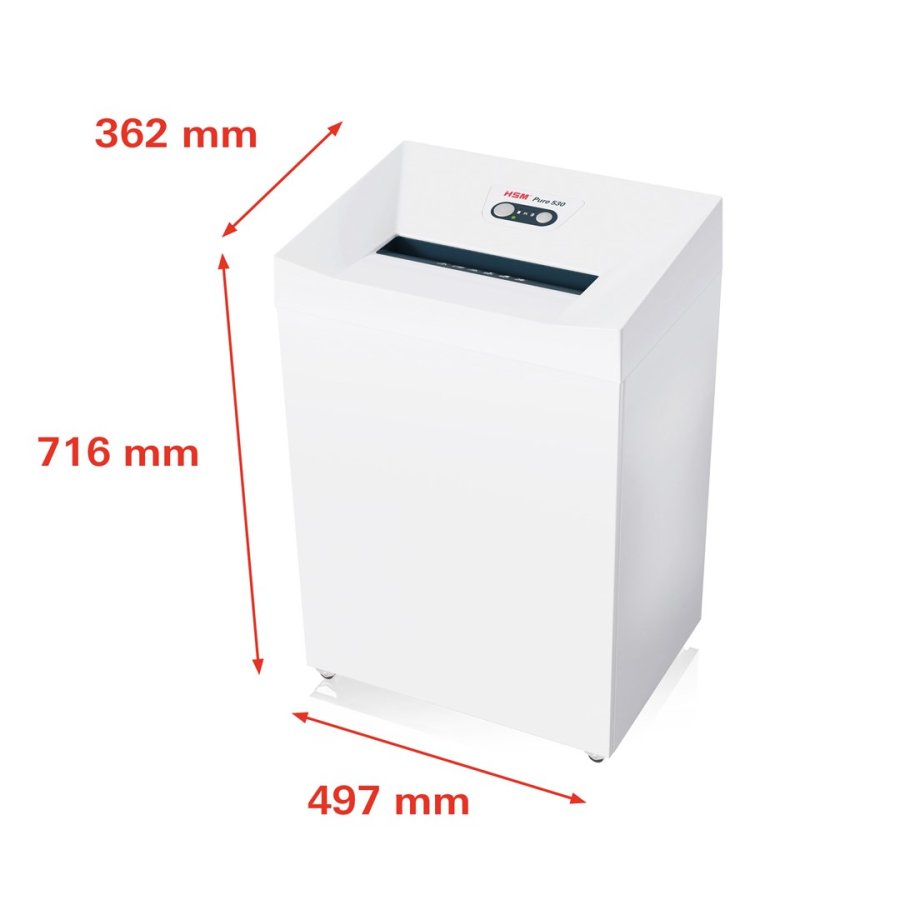 HSM Pure 530 makuleringsmaskine, 80 l, 3,9 mm #3