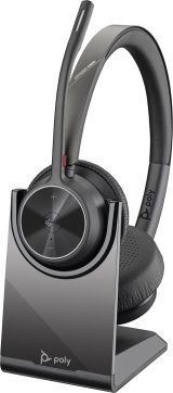 Poly Voyager 4320-M Microsoft Teams Certified Headset +BT700-dongle +bordoplader #2