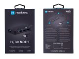 NATEC Hub USB 3.0 Moth (4 porte, sort) #6