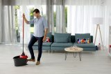 Mop with Bucket Vileda Ultramat Turbo XL Sort Rd Mikrofiber #11