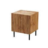 Sengebord 2 stk. JUNGLE 53.5x40.5x44 egetr wotant + sorte ben #1