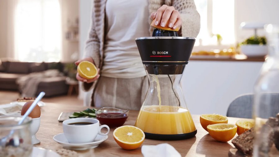 Bosch MCP72GPB citruspresser Plast, Rustfrit stl Sort, Transparent #5