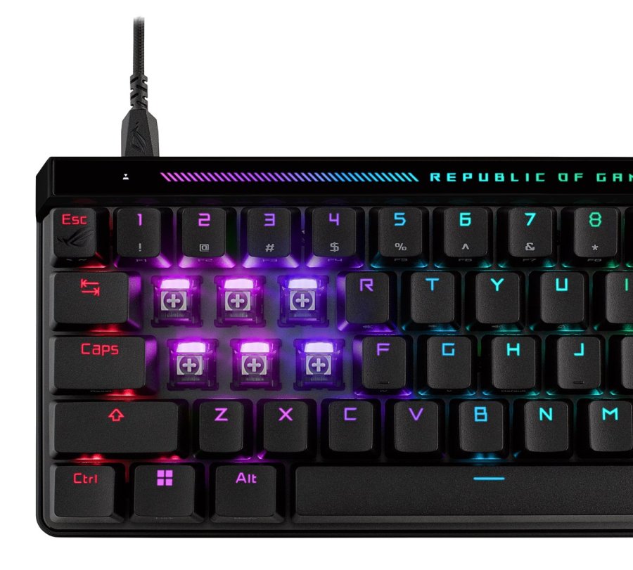 ASUS ROG Falchion Ace HFX keyboard Gaming USB QWERTZ German Black #11