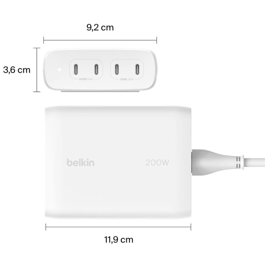 Belkin WCH015VFWH oplader til mobil enhed Hvid Indendrs #2