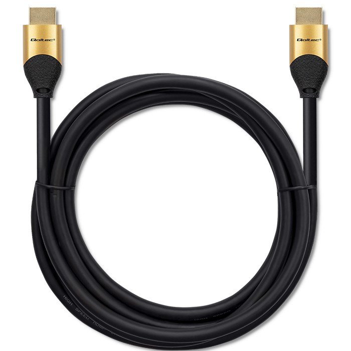 Qoltec 50356 HDMI v2.1 Kabel Ultra High Speed 8K | 60Hz | 28AWG | GOLD | 3m #11