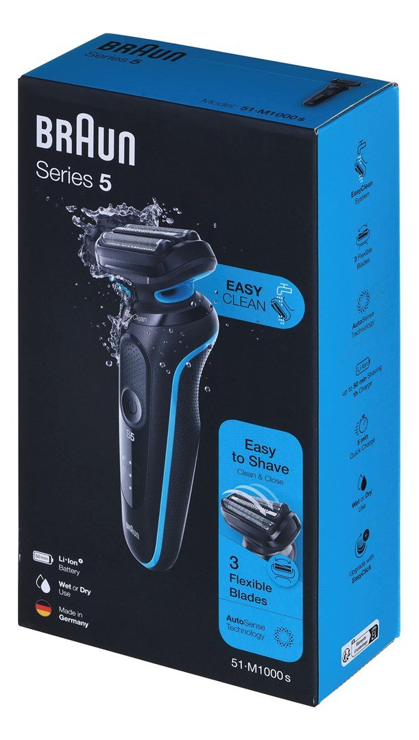 Braun Series 5 51-M1000s Folie shaver Sort, Bl #13