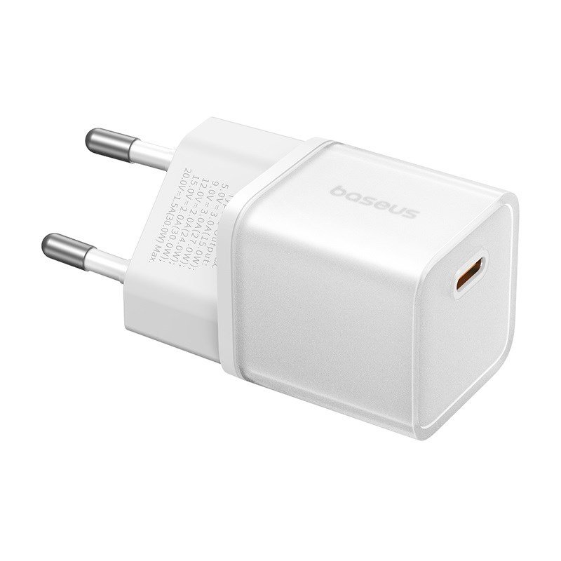 Baseus GAN5S P10162504113-00 Netoplader 30W Hvid #5