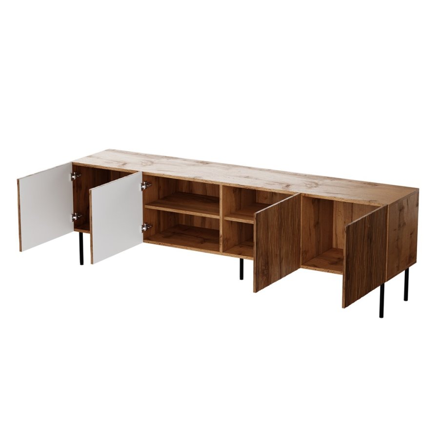 RTV JUNGLE kabinet 190x40.5x59.5 egetr wotan + sorte ben #4