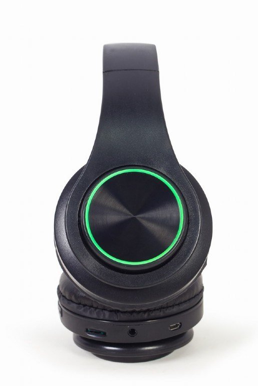 Gembird BHP-LED-01 hovedtelefoner/headset Kabel & trdls Musik/hverdag Micro-USB Bluetooth Sort #6