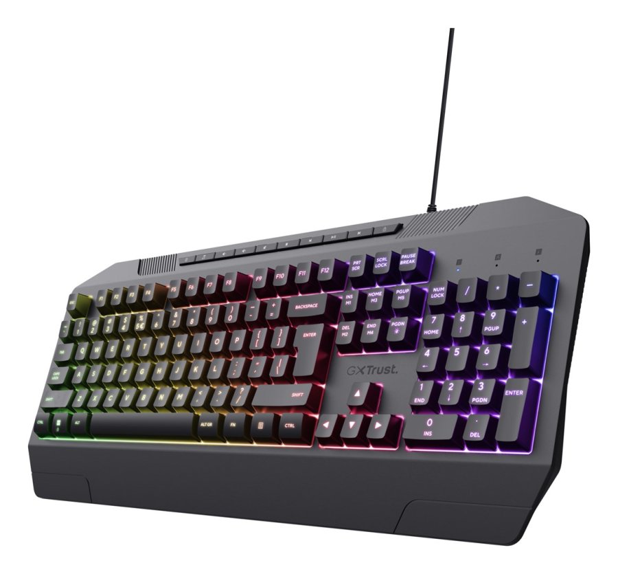 Trust GXT 836 Evocx tastatur Spil USB QWERTY US engelsk Sort #1