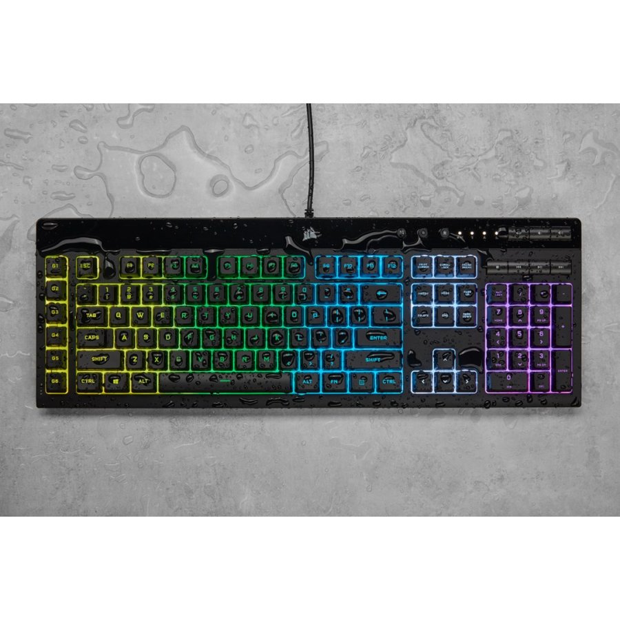 Corsair K55 RGB PRO tastatur Spil USB QWERTZ Tysk Sort #10