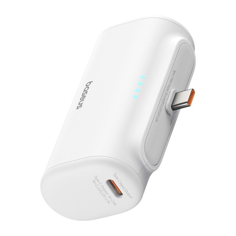 Baseus Compact P10068306213-00 Lithium-ion powerbank 5000 mAh Hvid #5