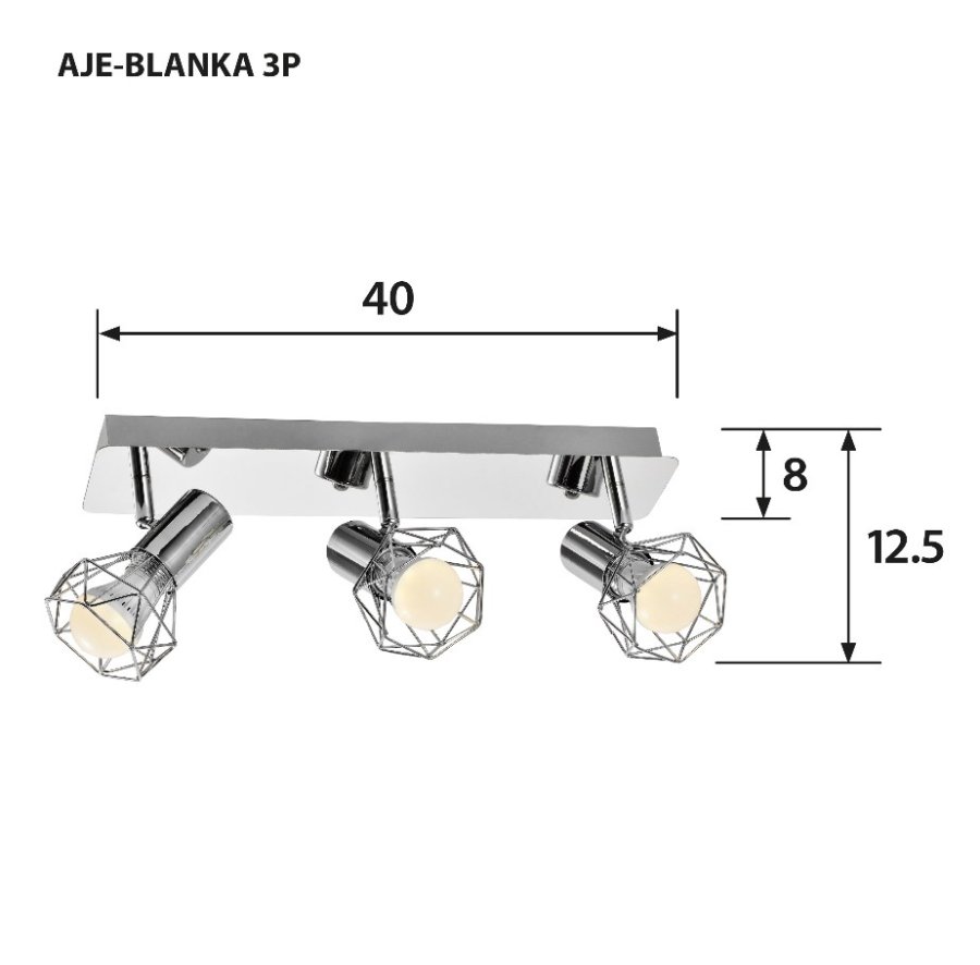 Activejet AJE-BLANKA 3P loftbelysning E14 120 W #2