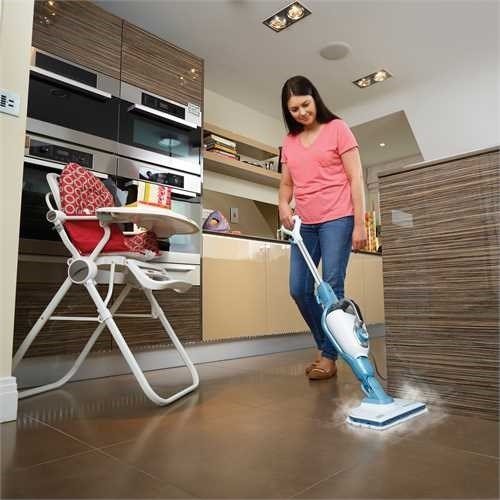Black & Decker 9IN1 Steam-mop Stende stvsuger 0,5 L Turkis, Hvid 1300 W #6