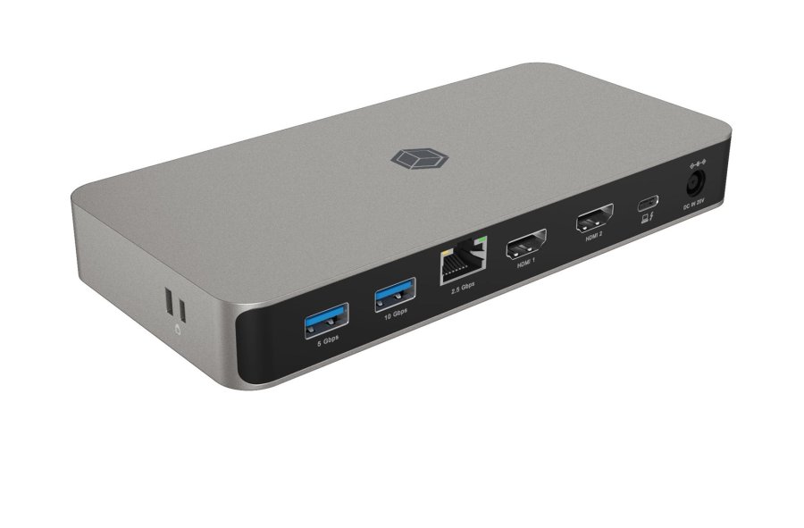 ICY BOX IB-DK2880-C41 Ledningsf�rt USB4 Anthracit, Sort #3