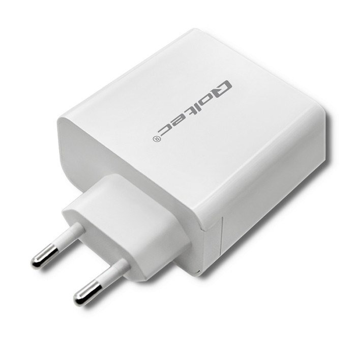 Qoltec 51715 Oplader | 63W | 5-20V | 1,5-3A | USB type C PD | USB QC 3.0 | hvid #5