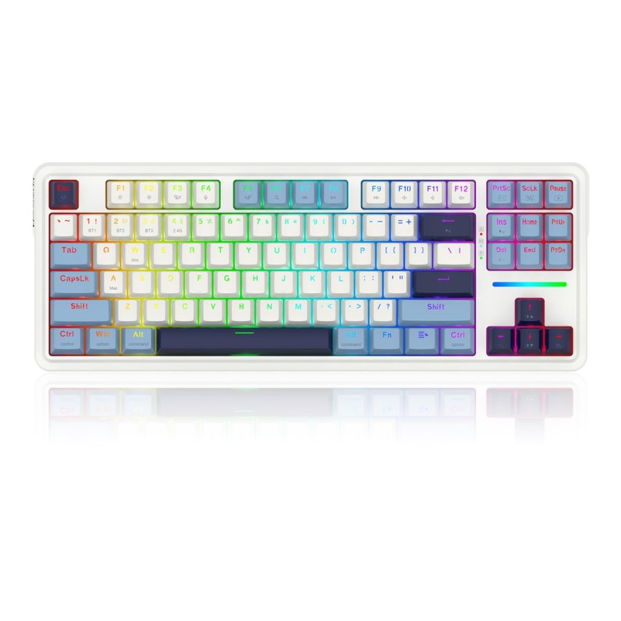 REDRAGON K728WBB-RGB-PRO Antonium Pro tastatur USB + RF Wireless + Bluetooth Hvid, Bl� #2