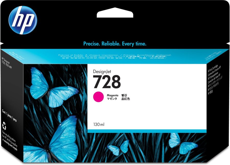 HP 728 130 ml DesignJet-blkpatron, magenta #4