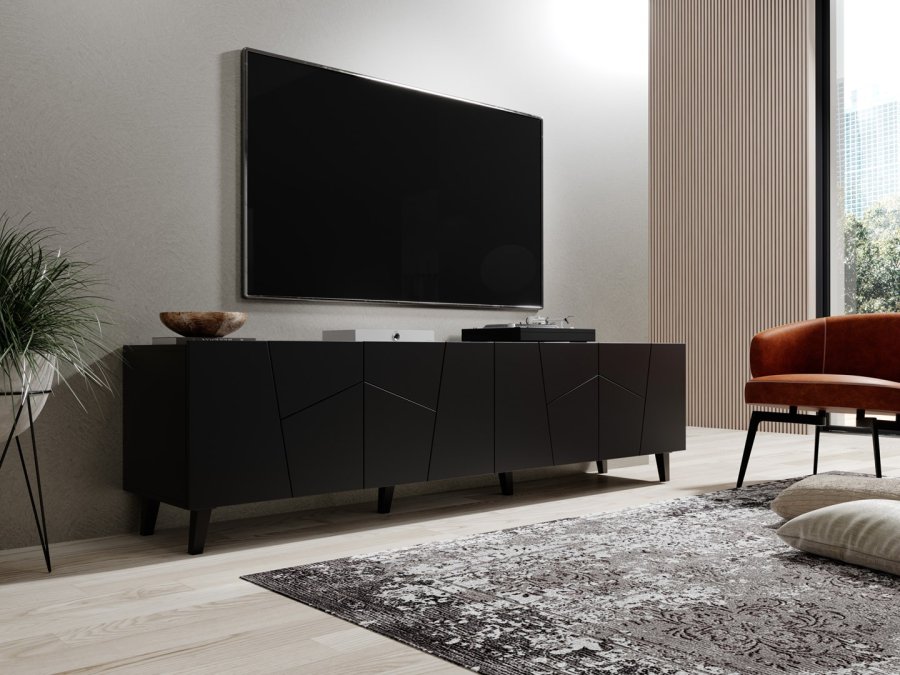 RTV-skab ETNA 200x42x52 mat sort #5