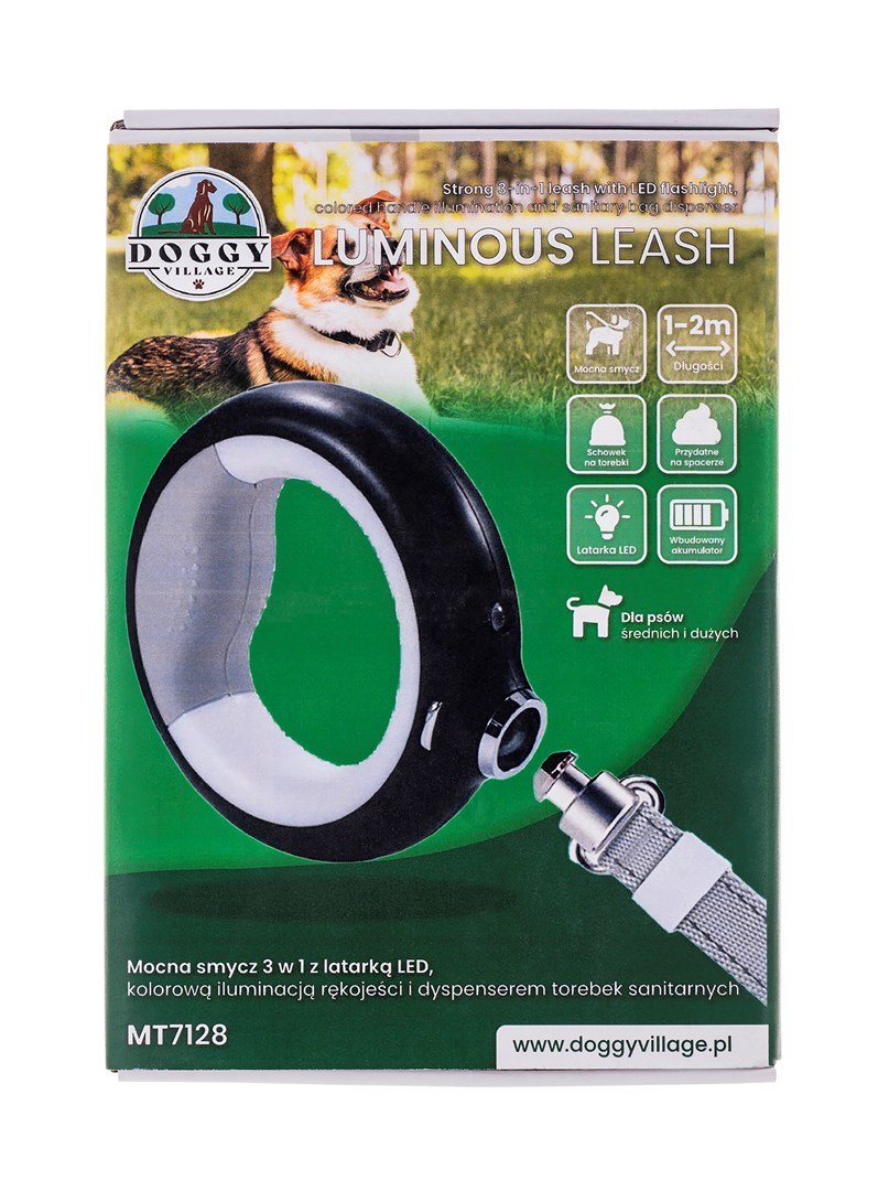 DOGGY VILLAGE Luminous Leash 3in1 MT7128 black - hundesnor - 2m #14