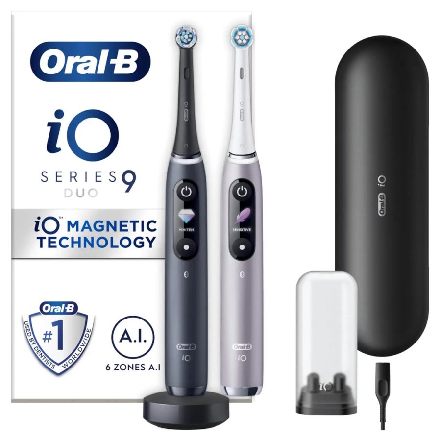 Oral-B iO Series 9 Sort og Rose brstest #1