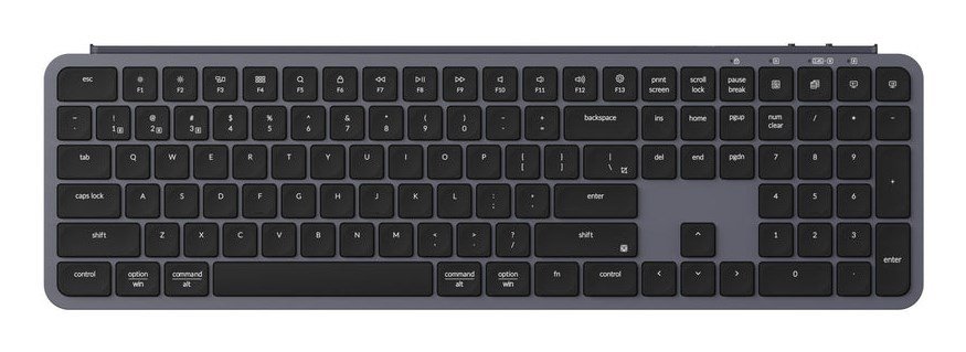 Keychron B6P-K1 tastatur Hjemme/kontor USB + RF Wireless + Bluetooth Gr� #1