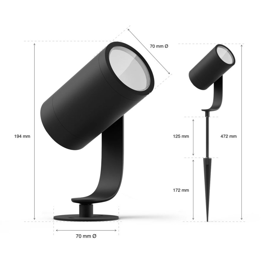 Philips Hue White and Color ambiance Lily udendrsspot #7