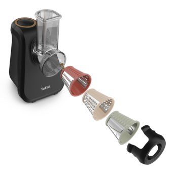 Tefal MB77EN Elektriske rivejern og spiralizer Elektrisk rivejern Plast Sort #2