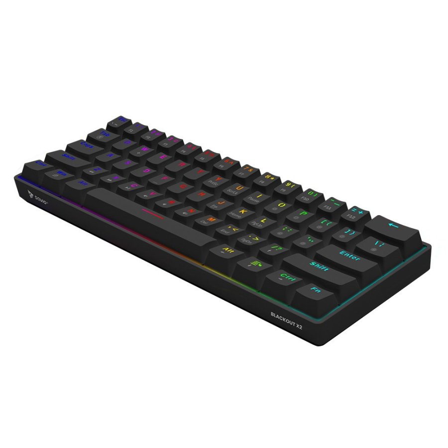 SAVIO BLACKOUT X2 Mekanisk tastatur med OUTEMU Peach Silent kontakter, Hot Swap #3
