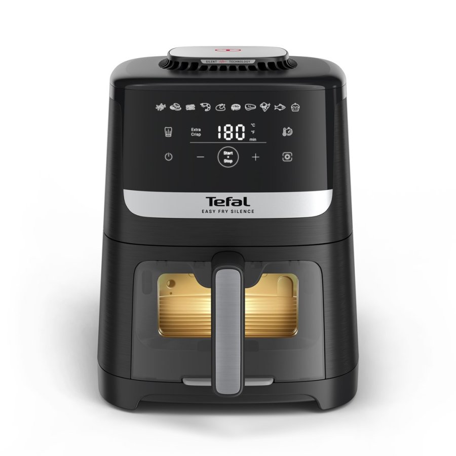 Tefal Easy Fry Silence EY5568E0 frituregryde Enkelt 5 L Enkeltstende Varmluftsteger Sort, Rustfrit stl #5