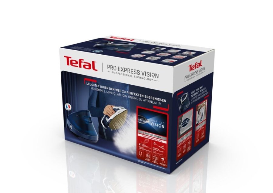 Tefal Pro Express Vision GV9812 3000 W 1,1 L Durilium AirGlide Autoclean soleplate Bl, Hvid #14