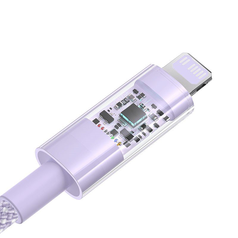 Baseus Gem USB-C til iP hurtigopladningskabel 1 m 20 W Lilla #3