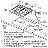 Bosch Serie 6 PCH6A5I90 kogeplade Rustfrit stl Indbygget 60 cm Gaskomfur 4 zone(s) #4