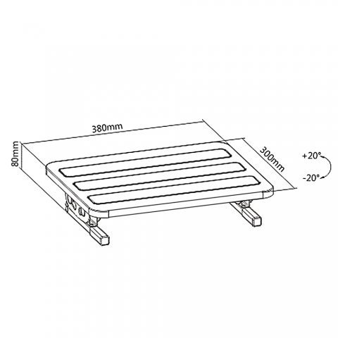 Maclean MC-831 fodskammel Sort #6