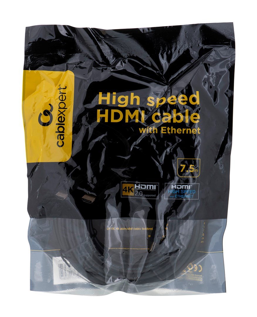 Gembird 7.5m HDMI M/M HDMI-kabel 7,5 m HDMI Type A (Standard) Sort #3