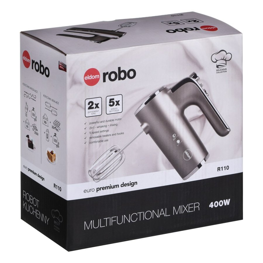 ELDOM ROBO foodprocessor, 400W, turbo knap #7