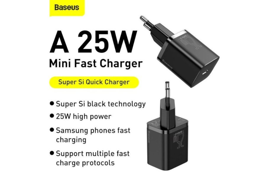Baseus TZCCSUP-L01 oplader til mobil enhed Smartphone Sort Vekselstrm, USB Hurtig opladning Indendrs #3