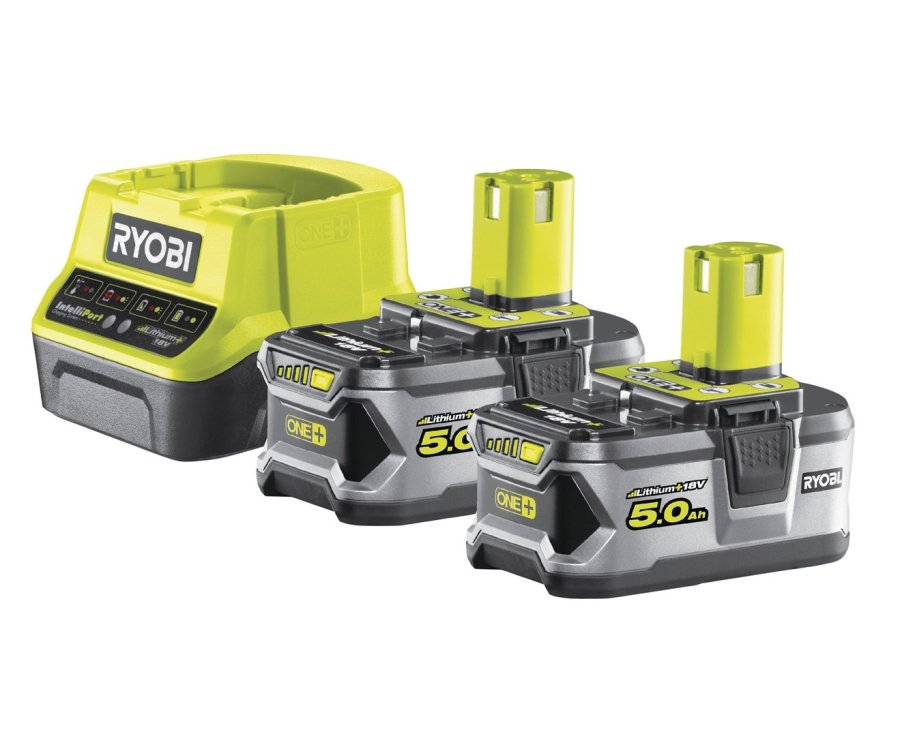RYOBI RC18120-250 2x Batteri 18 V 5,0 Ah + oplader #1