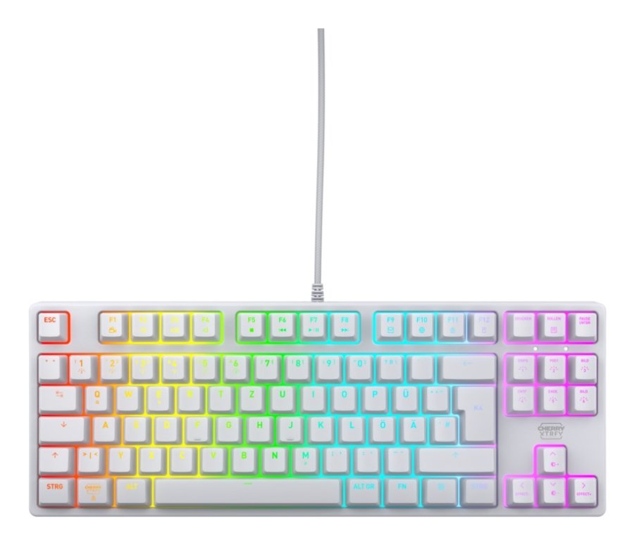 CHERRY K4V2 TKL tastatur Spil USB QWERTZ Tysk Hvid #1