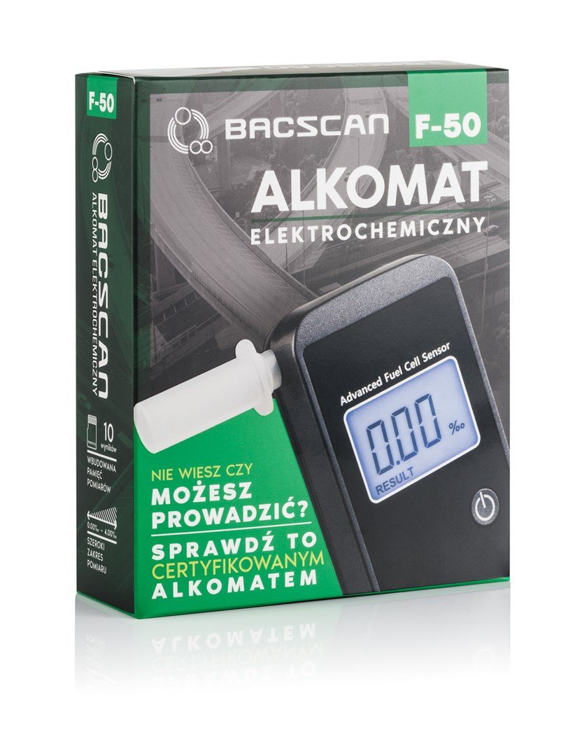 BACscan F-50 alkoholmeter 0 - 4% Sort #4