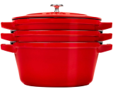 Staub La Cocotte Rund Stbejern Gryde bradepande #1